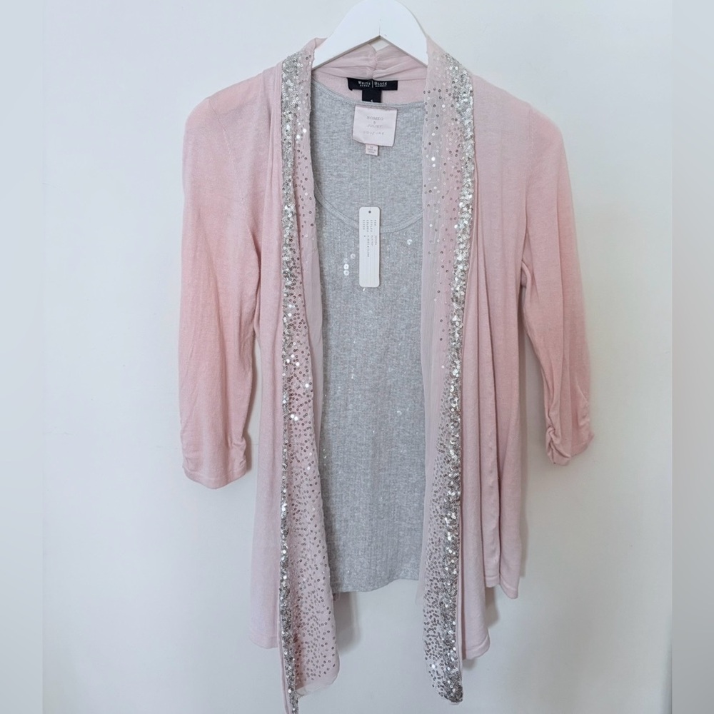 2 for 1 Price: NWT Romeo & Juliet Tank Top & WHBM Waterfall Cardigan